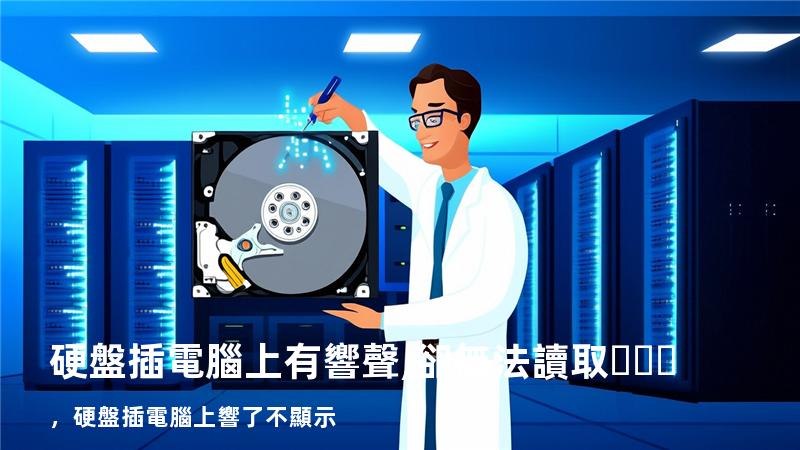 硬盤插電腦上有響聲,卻無法讀取，硬盤插電腦上響了 不顯示